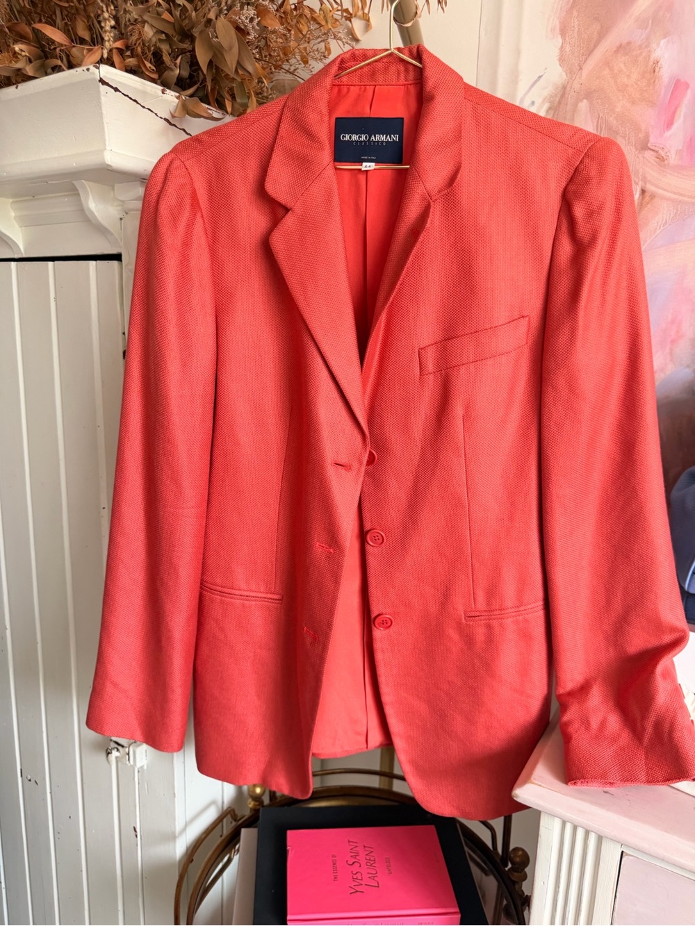 Giorgio Armani Women’s Salmon Blazer Jacket